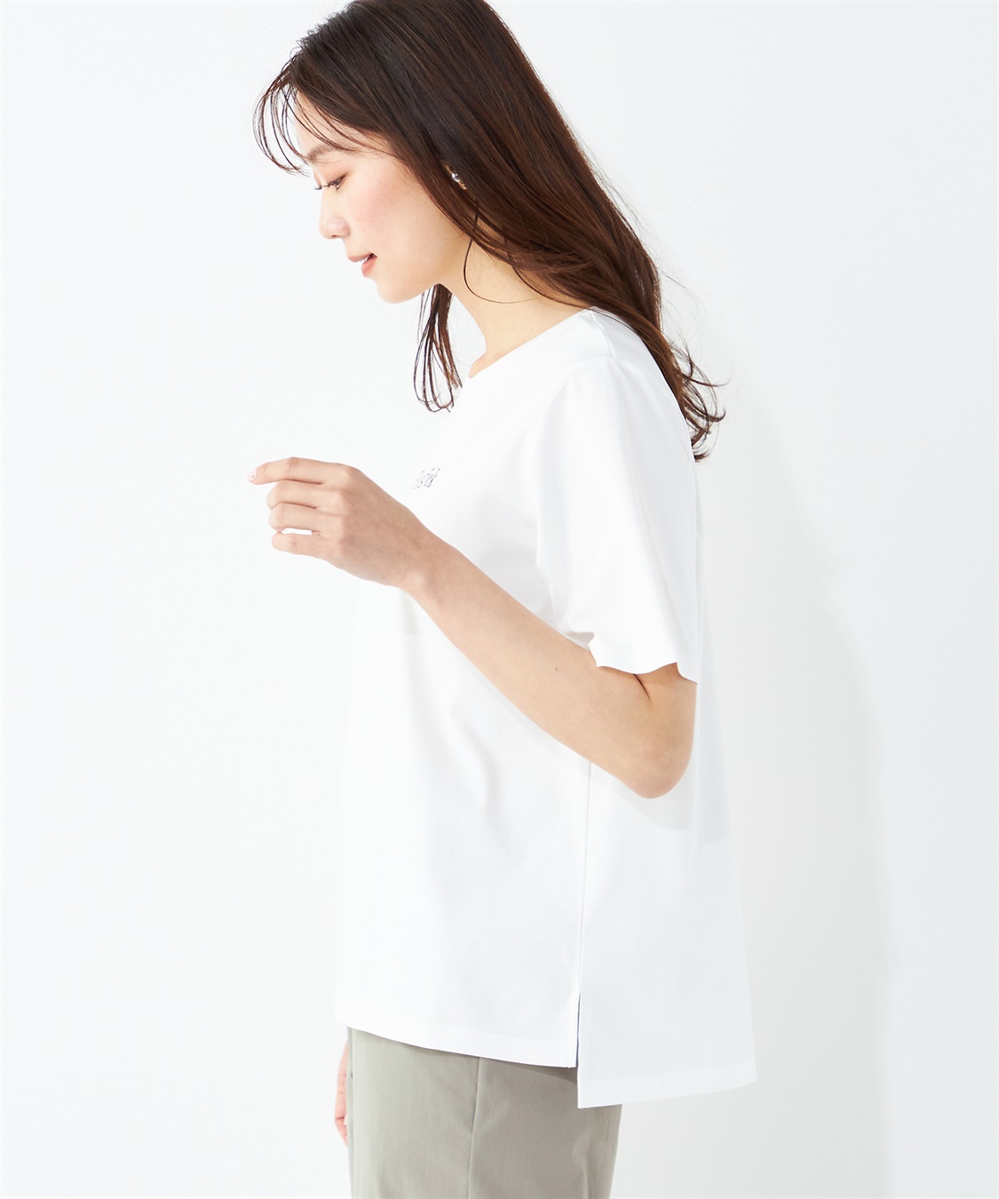 A/C DESIGN BY ALPHA CUBIC ロゴプリントTシャツ_sub_1
