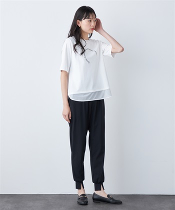 A/C DESIGN BY ALPHA CUBIC シアー切替ロゴTシャツ_subthumb_16