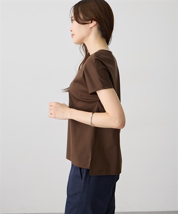 A/C DESIGN BY ALPHA CUBIC フレンチVネックTシャツ【すごツヤ・UVカット・接触冷感】_subthumb_2