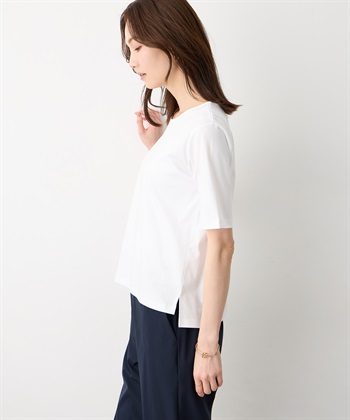 A/C DESIGN BY ALPHA CUBIC クルーネックTシャツ【すごツヤ・UVカット・接触冷感】_subthumb_4