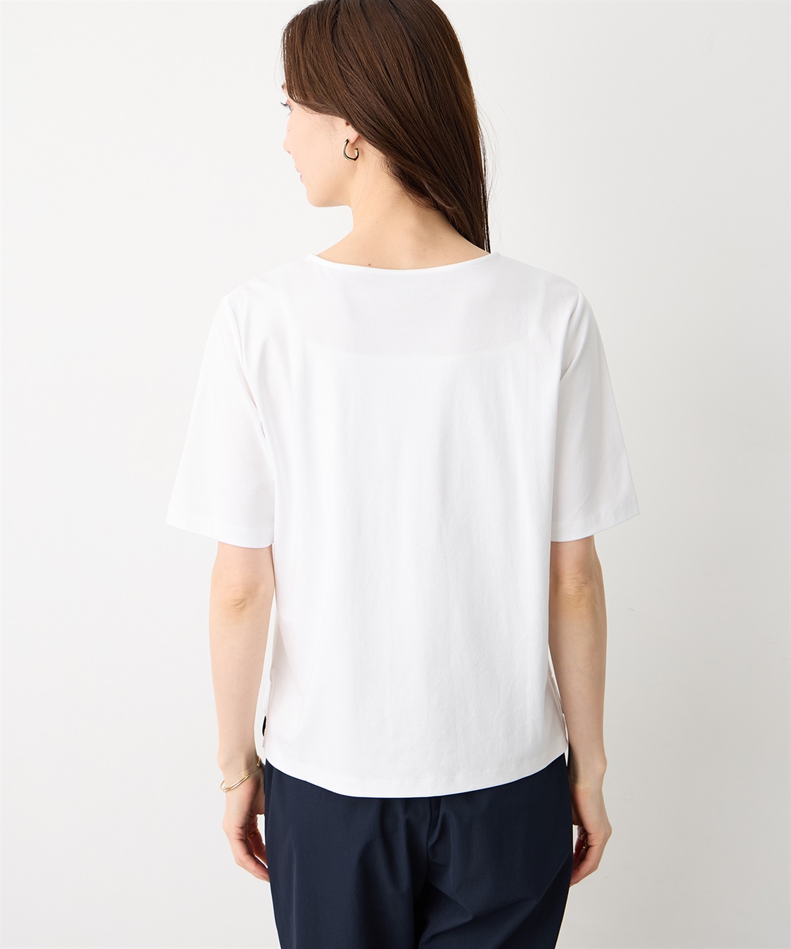 A/C DESIGN BY ALPHA CUBIC クルーネックTシャツ【すごツヤ・UVカット・接触冷感】_sub_5