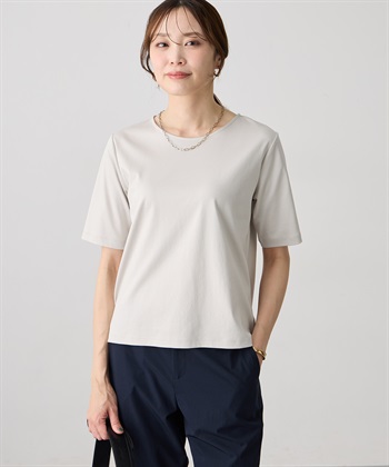 A/C DESIGN BY ALPHA CUBIC クルーネックTシャツ【すごツヤ・UVカット・接触冷感】_subthumb_7