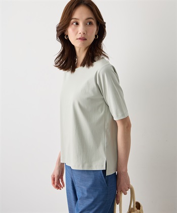 A/C DESIGN BY ALPHA CUBIC クルーネックTシャツ【すごツヤ・UVカット・接触冷感】_subthumb_8