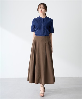 A/C DESIGN BY ALPHA CUBIC レース切替Tブラウス【接触冷感・UVカット・遮熱】_subthumb_13