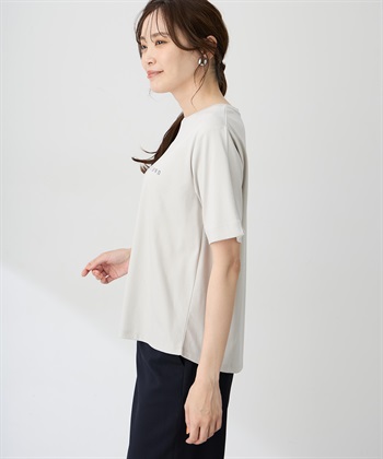 A/C DESIGN BY ALPHA CUBIC 【ALCOLLAGEプリント】ラウンドヘムプリントＴシャツ【すごツヤ・UVカット・接触冷感】_subthumb_2