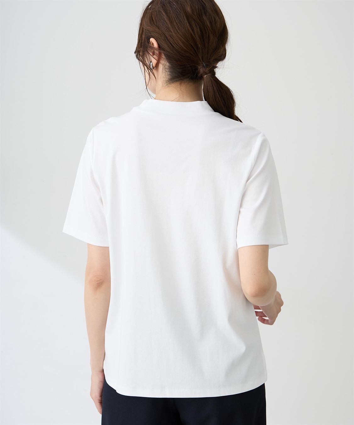 A/C DESIGN BY ALPHA CUBIC 【ALCOLLAGEプリント】フォトプリントモックネックＴシャツ【すごツヤ・UVカット・接触冷感】_sub_2
