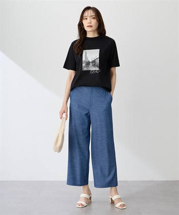 A/C DESIGN BY ALPHA CUBIC 【ALCOLLAGEプリント】フォトプリントモックネックＴシャツ【すごツヤ・UVカット・接触冷感】_subthumb_8