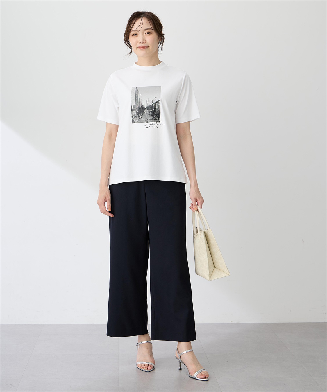 A/C DESIGN BY ALPHA CUBIC 【ALCOLLAGEプリント】フォトプリントモックネックＴシャツ【すごツヤ・UVカット・接触冷感】_sub_13