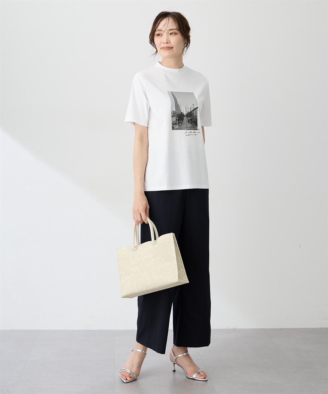 A/C DESIGN BY ALPHA CUBIC 【ALCOLLAGEプリント】フォトプリントモックネックＴシャツ【すごツヤ・UVカット・接触冷感】_sub_14