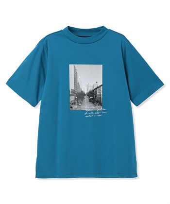 A/C DESIGN BY ALPHA CUBIC 【ALCOLLAGEプリント】フォトプリントモックネックＴシャツ【すごツヤ・UVカット・接触冷感】_subthumb_29