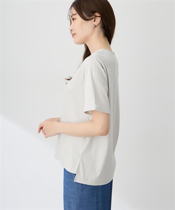 A/C DESIGN BY ALPHA CUBIC 【ALCOLLAGEプリント】プリントボートネックＴシャツ【すごツヤ・UVカット・接触冷感】_subthumb_2