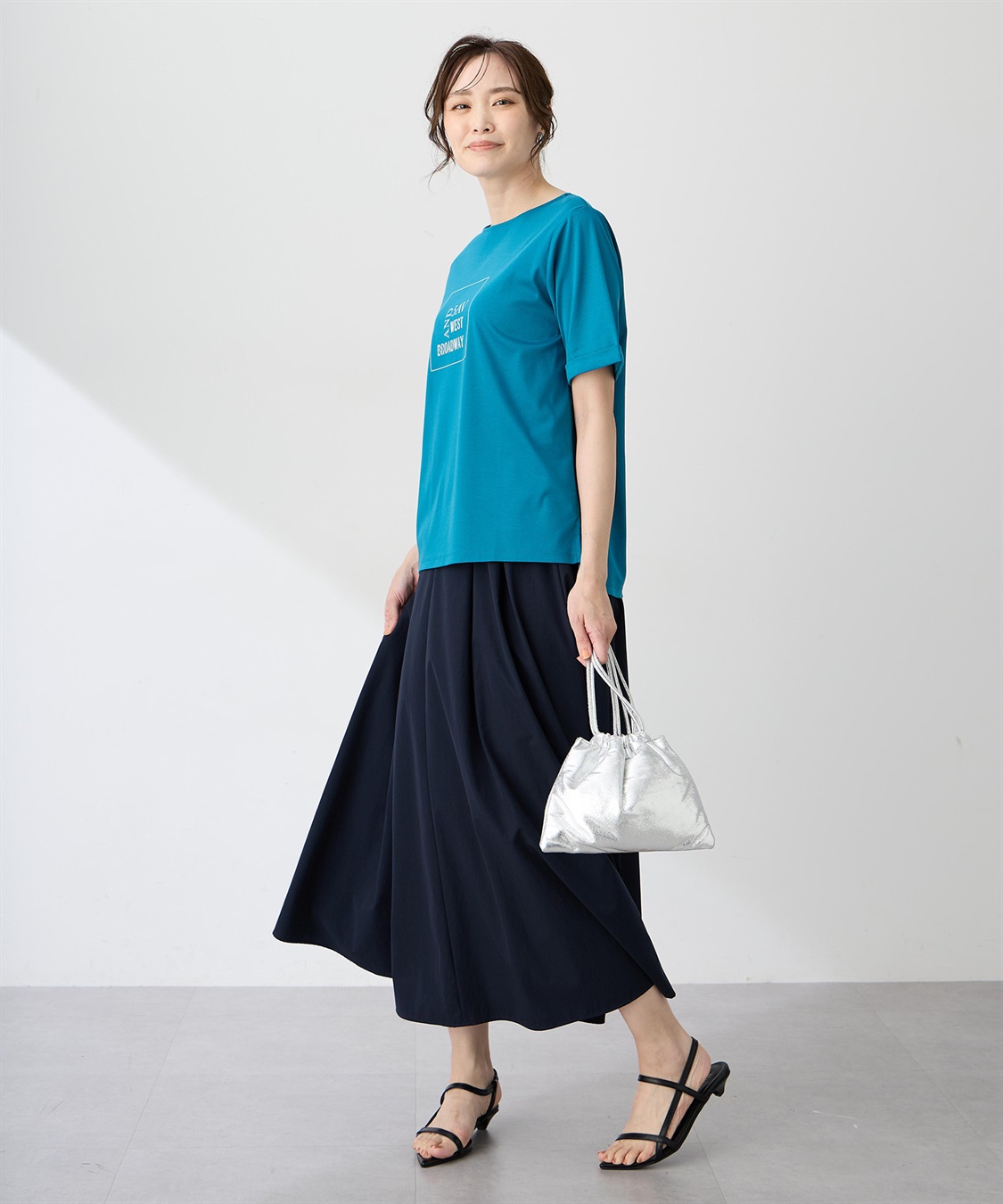 A/C DESIGN BY ALPHA CUBIC 【ALCOLLAGEプリント】プリントボートネックＴシャツ【すごツヤ・UVカット・接触冷感】_sub_8
