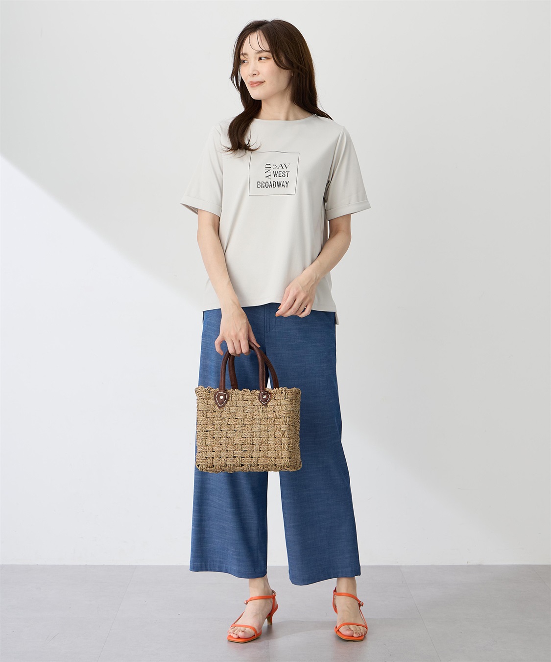 A/C DESIGN BY ALPHA CUBIC 【ALCOLLAGEプリント】プリントボートネックＴシャツ【すごツヤ・UVカット・接触冷感】_sub_11