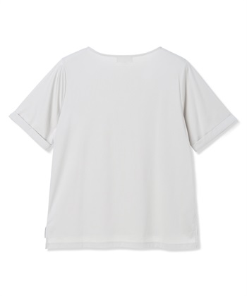 A/C DESIGN BY ALPHA CUBIC 【ALCOLLAGEプリント】プリントボートネックＴシャツ【すごツヤ・UVカット・接触冷感】_subthumb_17