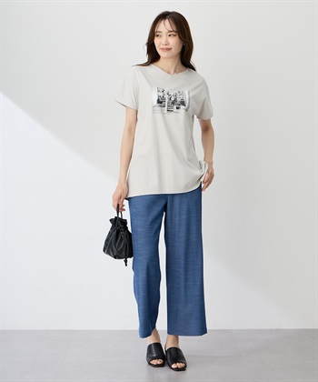 A/C DESIGN BY ALPHA CUBIC 【ALCOLLAGEプリント】フォトプリントストライプＴシャツ【すごツヤ・UVカット・接触冷感】_subthumb_5