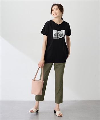 A/C DESIGN BY ALPHA CUBIC 【ALCOLLAGEプリント】フォトプリントストライプＴシャツ【すごツヤ・UVカット・接触冷感】_subthumb_6