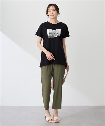 A/C DESIGN BY ALPHA CUBIC 【ALCOLLAGEプリント】フォトプリントストライプＴシャツ【すごツヤ・UVカット・接触冷感】_subthumb_7
