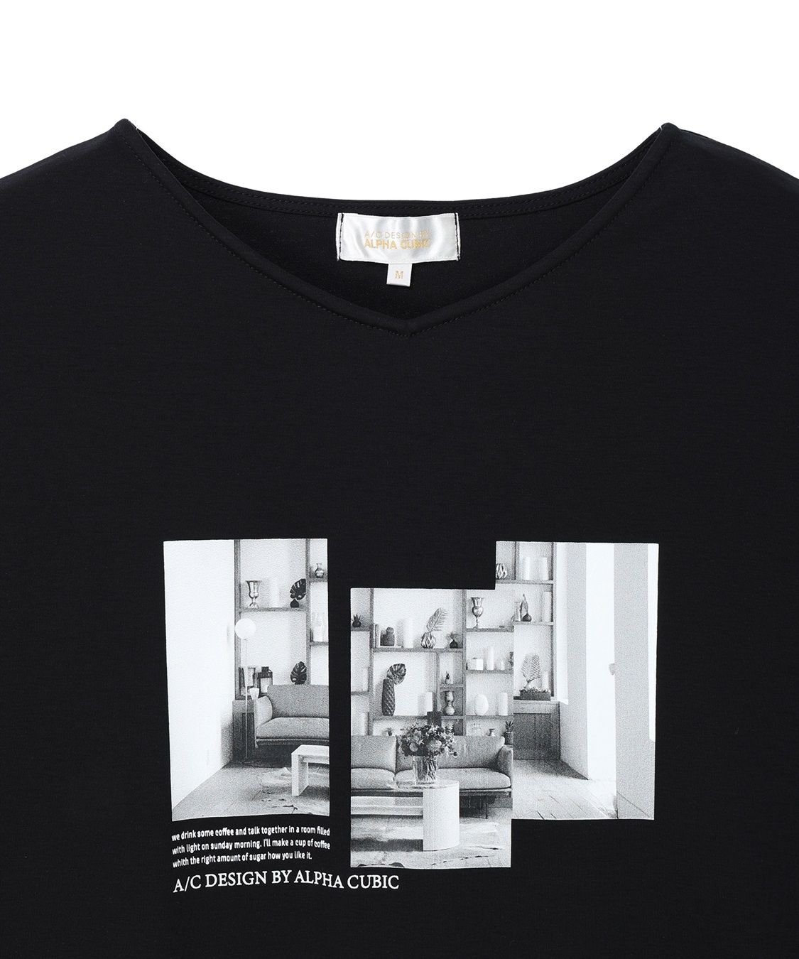A/C DESIGN BY ALPHA CUBIC 【ALCOLLAGEプリント】フォトプリントストライプＴシャツ【すごツヤ・UVカット・接触冷感】_sub_14