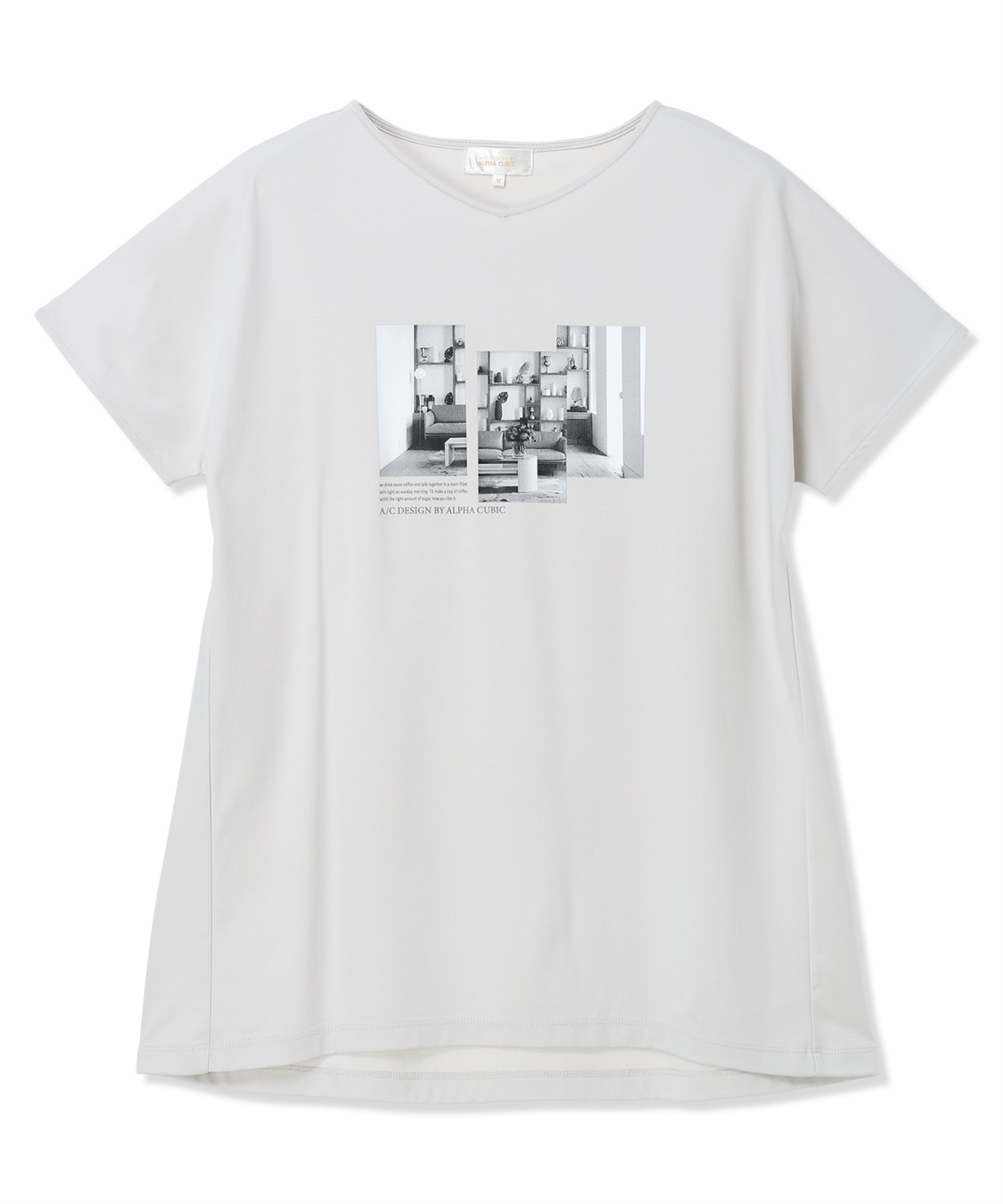 A/C DESIGN BY ALPHA CUBIC 【ALCOLLAGEプリント】フォトプリントストライプＴシャツ【すごツヤ・UVカット・接触冷感】_sub_20