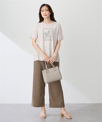 A/C DESIGN BY ALPHA CUBIC フラワーイラストプリントＴシャツ【ひやツヤ・UVカット・接触冷感】_subthumb_10