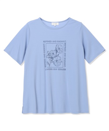 A/C DESIGN BY ALPHA CUBIC フラワーイラストプリントＴシャツ【ひやツヤ・UVカット・接触冷感】_subthumb_19