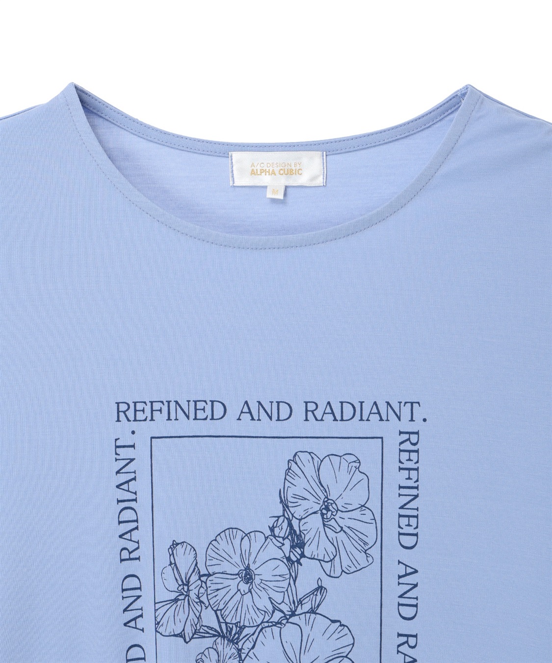 A/C DESIGN BY ALPHA CUBIC フラワーイラストプリントＴシャツ【ひやツヤ・UVカット・接触冷感】_sub_21
