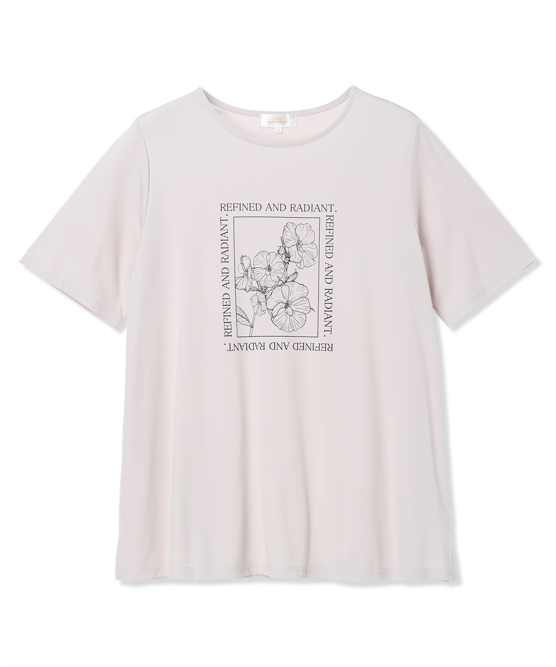 A/C DESIGN BY ALPHA CUBIC フラワーイラストプリントＴシャツ【ひやツヤ・UVカット・接触冷感】_sub_28