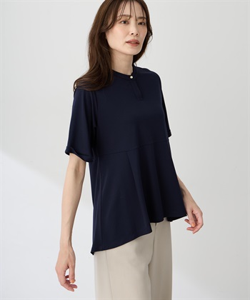 A/C DESIGN BY ALPHA CUBIC クルーネックペプラムTシャツ【ひやツヤ・UVカット・接触冷感】_subthumb_4