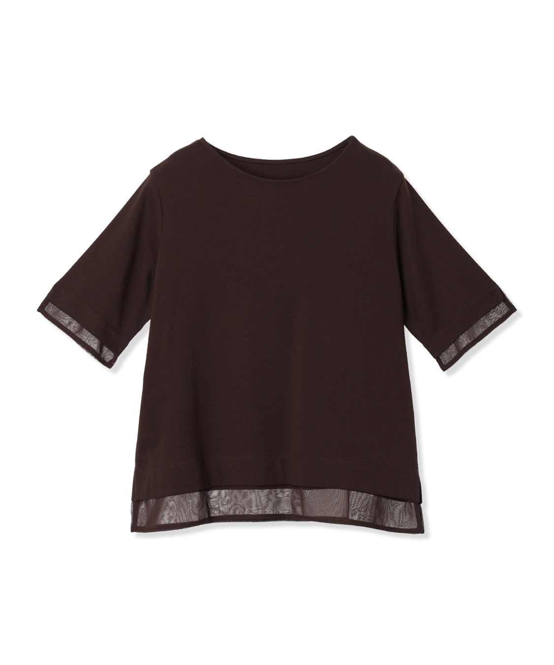 A/C DESIGN BY ALPHA CUBIC シフォンドッキングTシャツ【接触冷感・UVカット】_sub_11