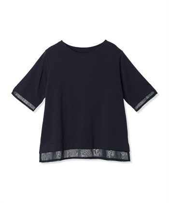 A/C DESIGN BY ALPHA CUBIC シフォンドッキングTシャツ【接触冷感・UVカット】_subthumb_18