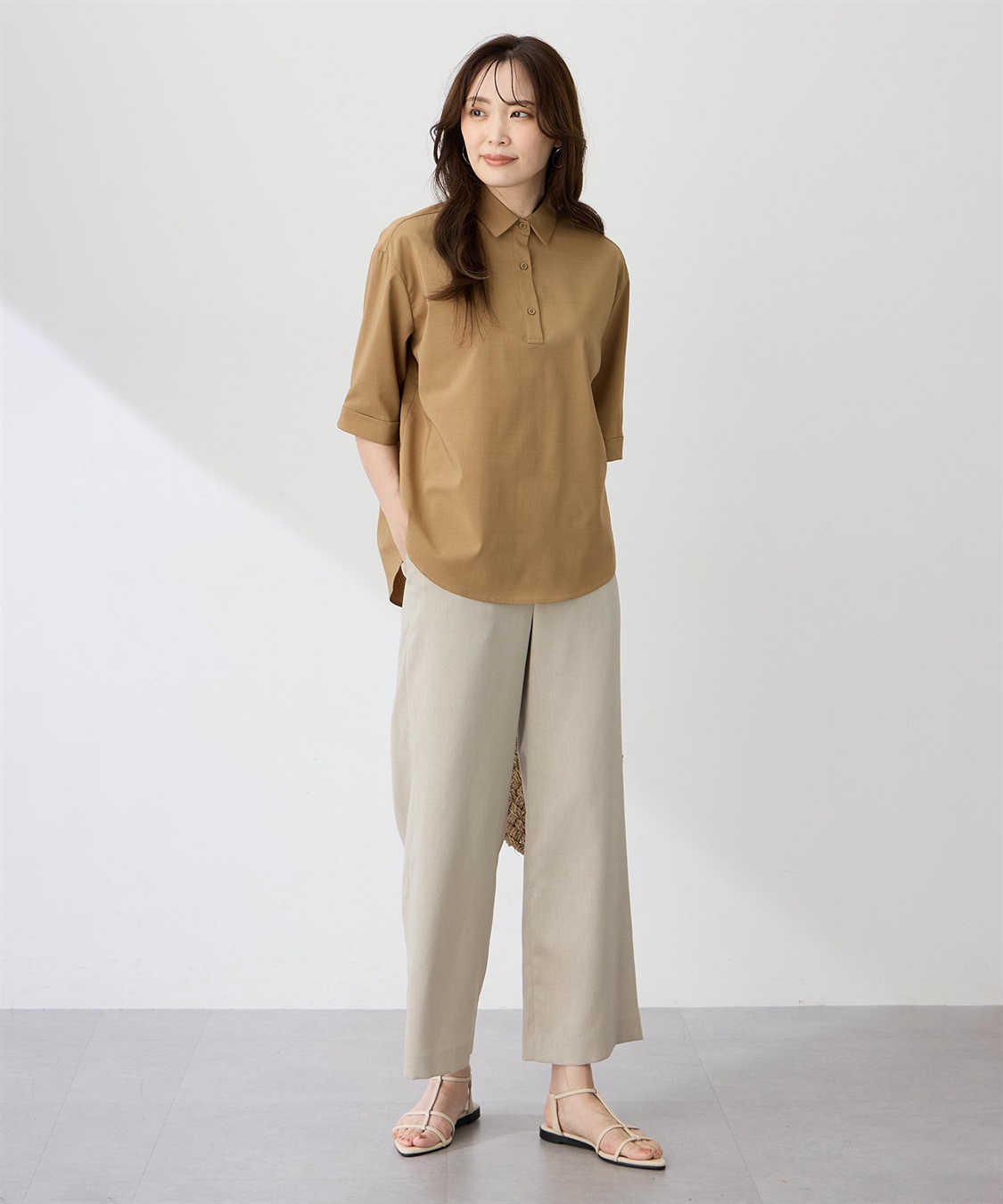 A/C DESIGN BY ALPHA CUBIC ハーフスリーブスキッパーシャツ【接触冷感】_sub_12
