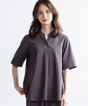 A/C DESIGN BY ALPHA CUBIC ストレッチスキッパーブラウス【接触冷感・UVカット・遮熱・セットアップ対応】_subthumb_5