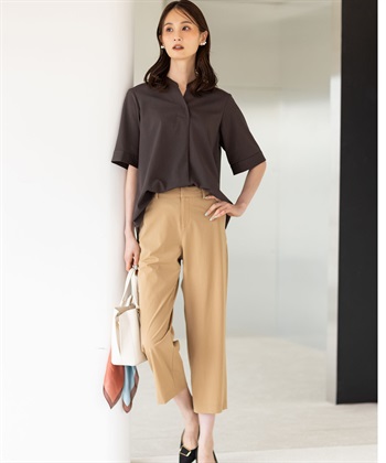 A/C DESIGN BY ALPHA CUBIC ストレッチスキッパーブラウス【接触冷感・UVカット・遮熱・セットアップ対応】_subthumb_14