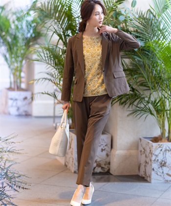A/C DESIGN BY ALPHA CUBIC ストレッチストレートパンツ【接触冷感・後ろウエストゴム】_subthumb_8