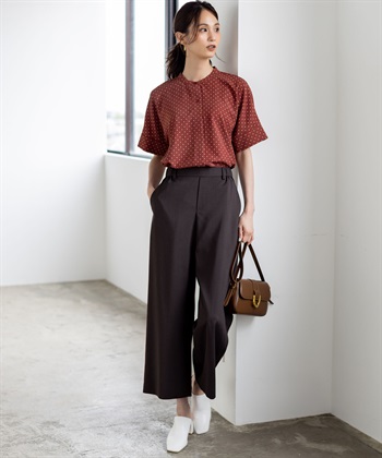 A/C DESIGN BY ALPHA CUBIC ストレッチストレートパンツ【接触冷感・UVカット・遮熱・後ろウエストゴム・セットアップ対応】_subthumb_8