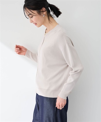 A/C DESIGN BY ALPHA CUBIC ニットジップブルゾン【ハンドウォッシャブル・毛玉になりにくい】_subthumb_7