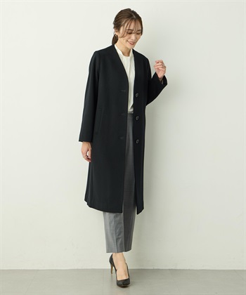 A/C DESIGN BY ALPHA CUBIC 【尾州ウール】Vカラーウールロングコート【ファーストライン】_subthumb_6