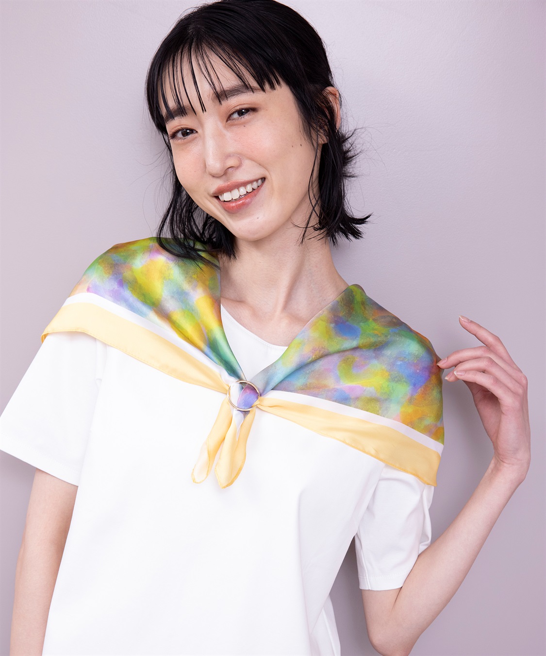 A/C DESIGN BY ALPHA CUBIC 【ヘラルボニー】プリントスカーフ_sub_5