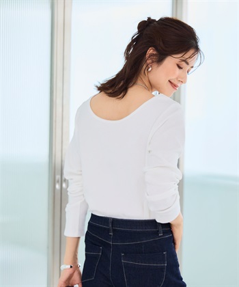 CROSS FUNCTION 《洗える》エブ楽 2wayバックオープンロングスリーブTシャツ【CF/クロスファンクション】_subthumb_10