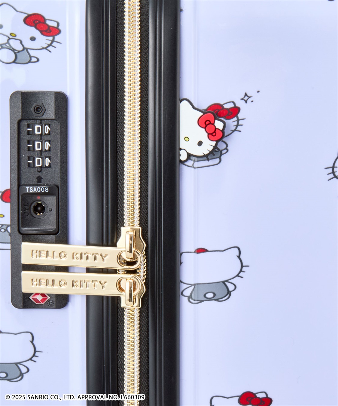 Life Style by cross marche 【sanrio characters】HELLO KITTY/ハローキティ スーツケース Sサイズ ドリンクホルダー付き ジッパータイプ《サンリオキャラクターズ》_sub_8