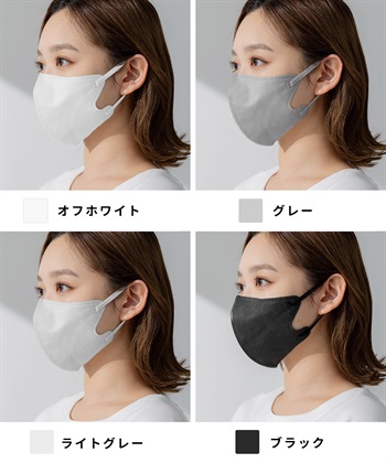 PASTEL MASK PASTELMASK　不織布 7枚入り 個包装使い捨て立体マスク シルクタッチ生地 肌にやさしい BFE PFE VFE 99％カット 美シルエット 三層構造_subthumb_8