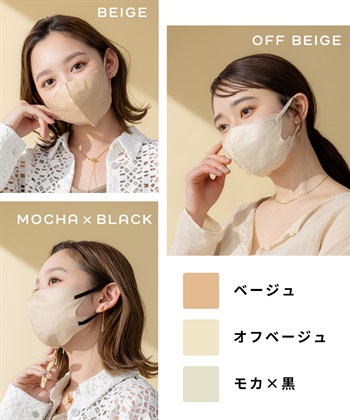 PASTEL MASK PASTELMASK　不織布 7枚入り 個包装使い捨て立体マスク シルクタッチ生地 肌にやさしい BFE PFE VFE 99％カット 美シルエット 三層構造_subthumb_11