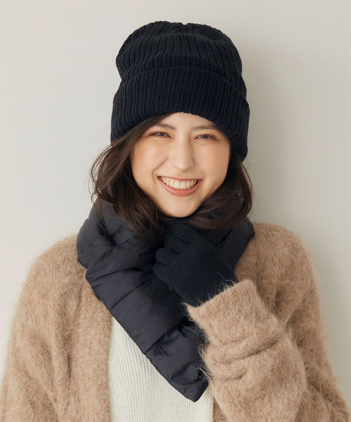 涼活本舗/温活本舗 【温活本舗】裏フリースニット帽子_sub_10