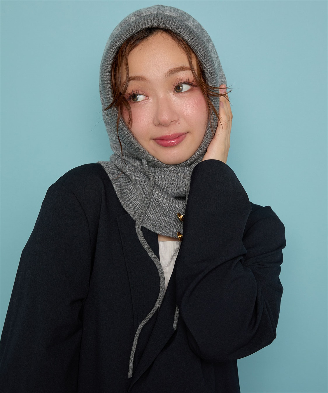 Life Style by cross marche 【Yoki】ニットフードバラクラバ_sub_6
