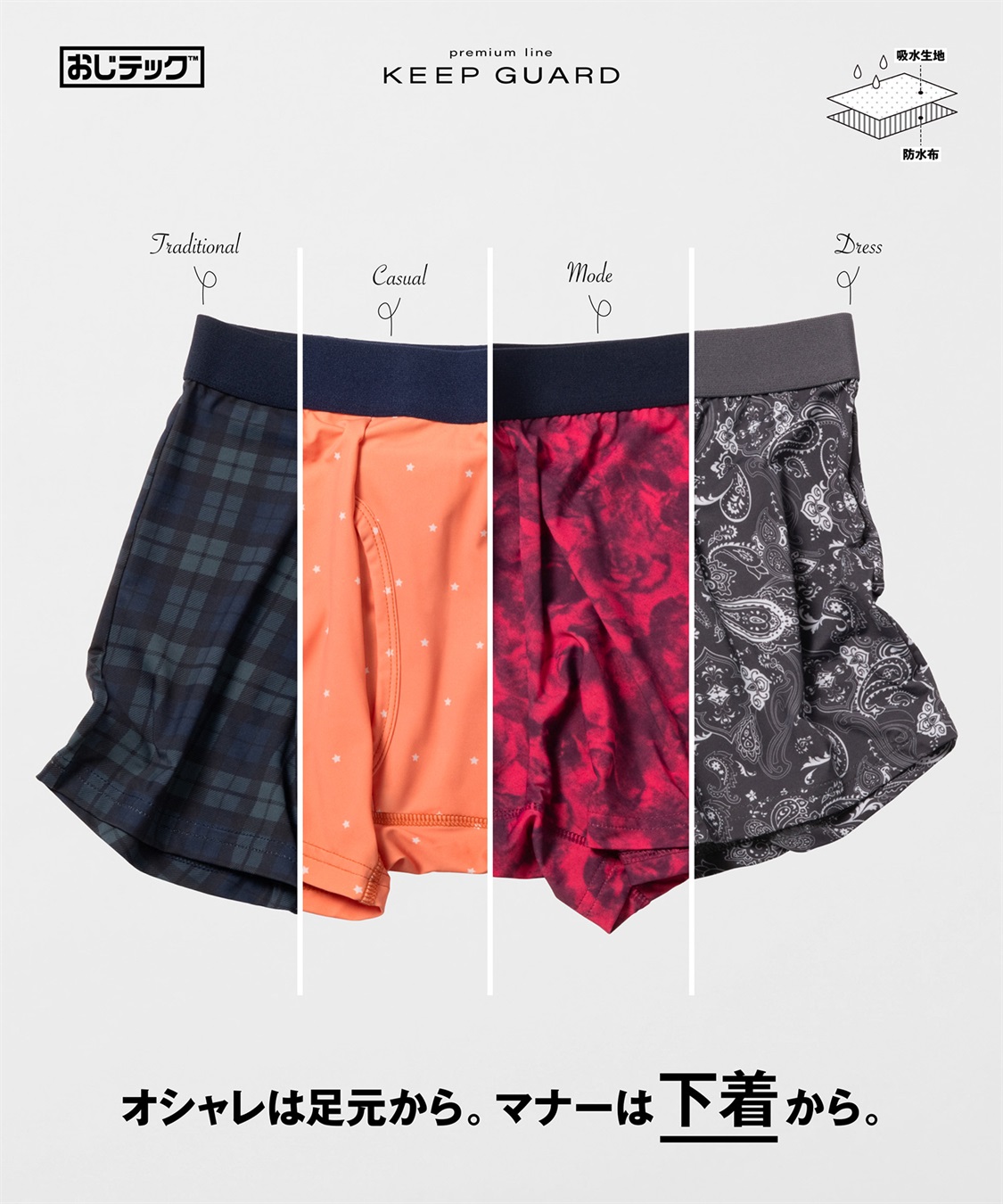 Life Style by cross marche 【KEEPGUARD/キープガード】キープガード 尿漏れ対応型 メンズ ボクサーパンツ（ナノファイン加工） プレミアムライン_sub_5