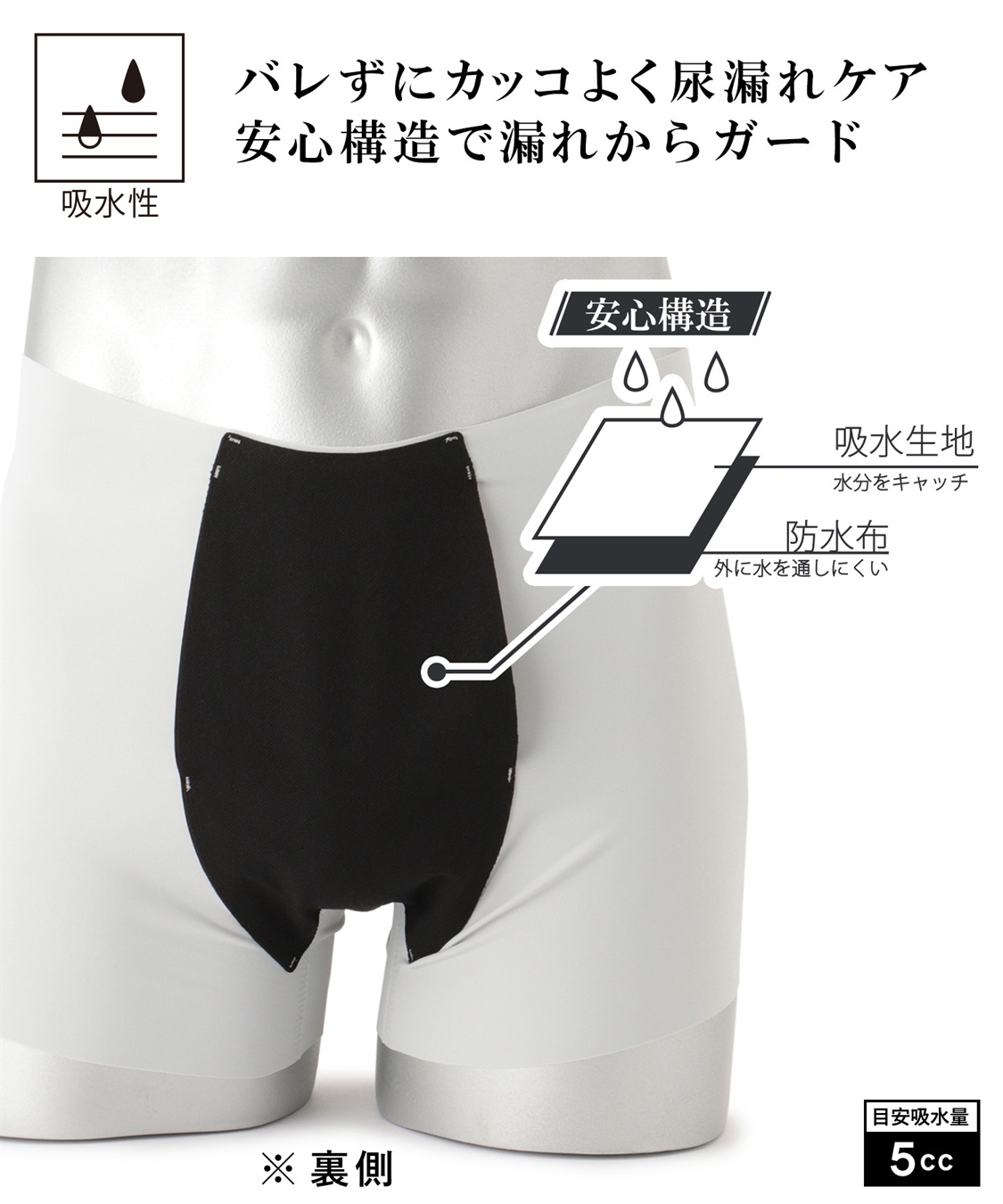 Life Style by cross marche 【KEEPGUARD/キープガード】シームレス軽失禁対策　尿漏れ対応パンツ　キープガード_sub_6