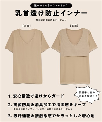 Life Style by cross marche 【KEEPGUARD/キープガード】乳首透け防止Tシャツ（半袖タイプ）_subthumb_2