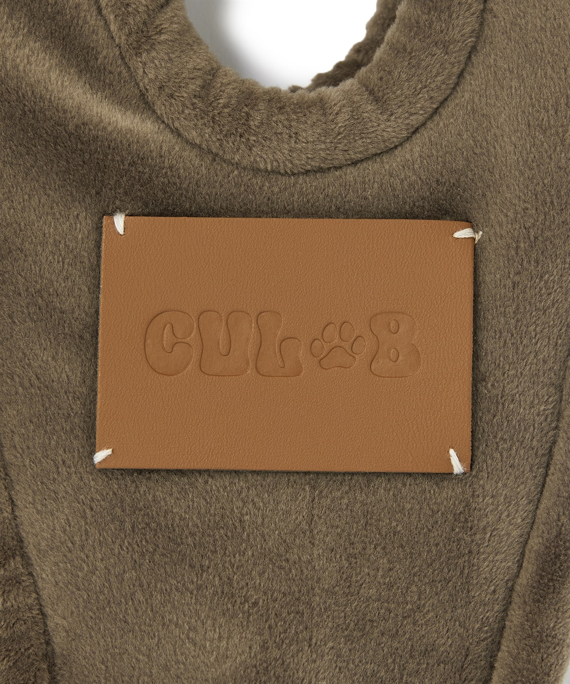 Cul-B 【for dogs】ボアフライトキャップ〈革ネームデザイン〉　Cul-B/キューブ/愛犬服_sub_1