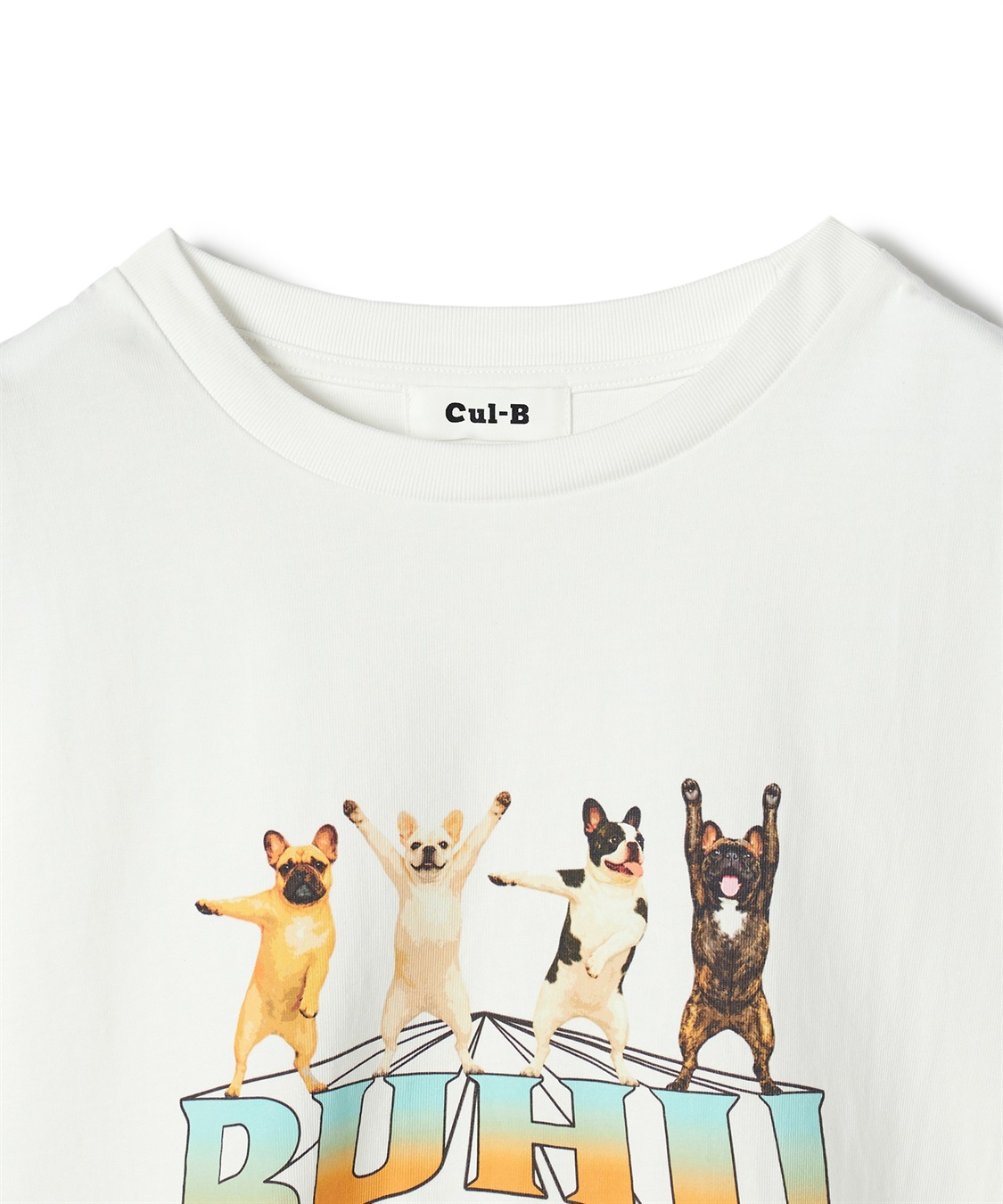 Cul-B 【for owners】半袖ロゴTEE (Semaphore BUHI)　Cul-B/キューブ/愛犬服_sub_2