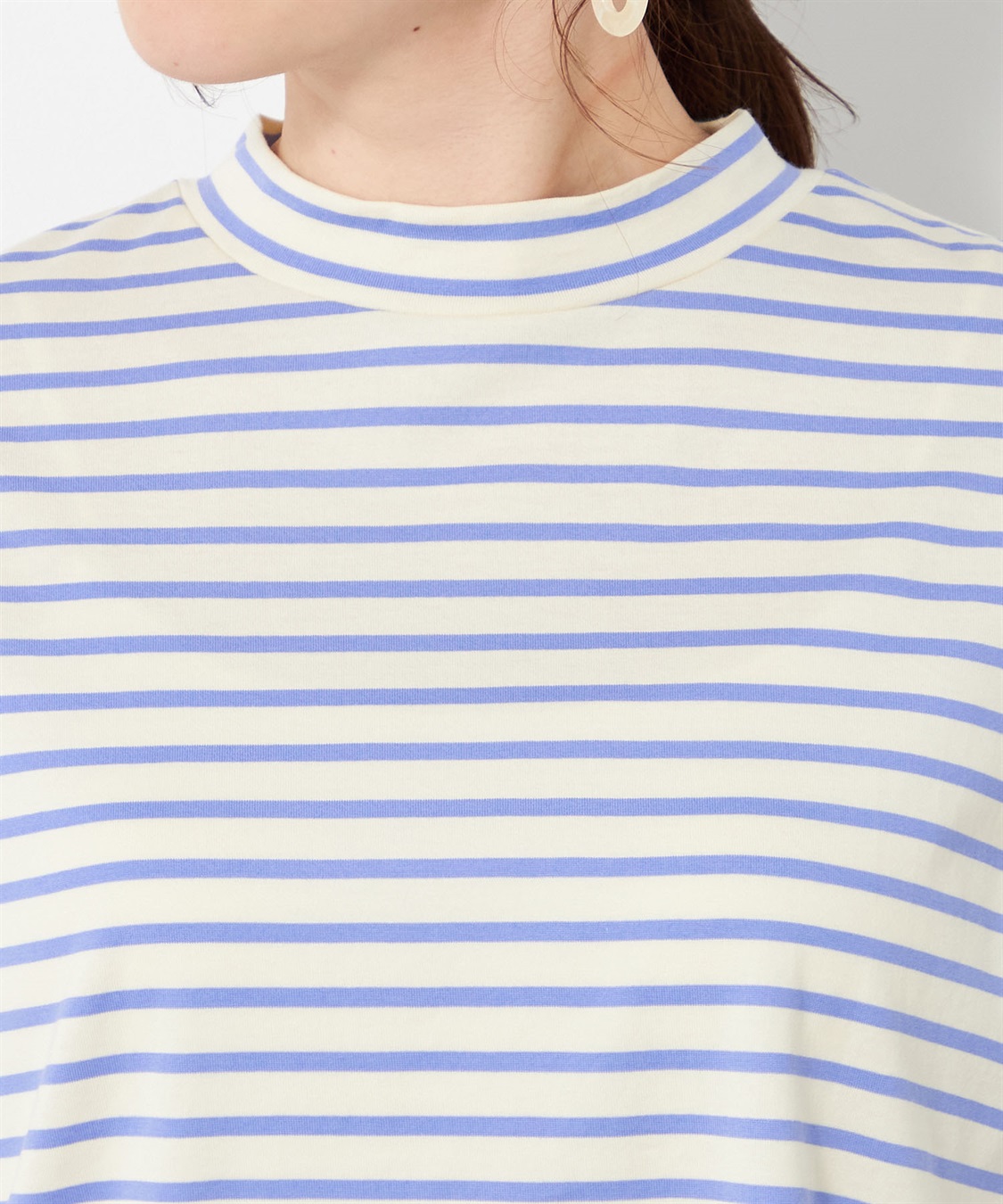 DECOY 【接触冷感】【UV対策】ひやさらボーダーTシャツ_sub_3